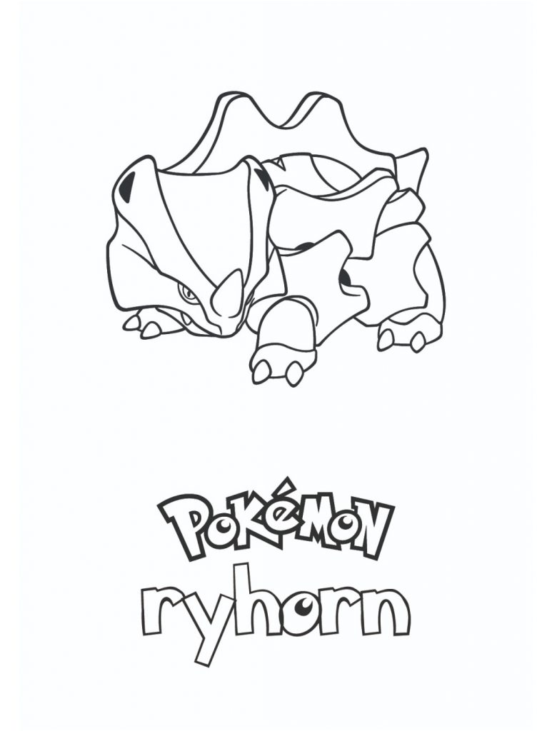 Colorear Pokemon Rhyhorn
