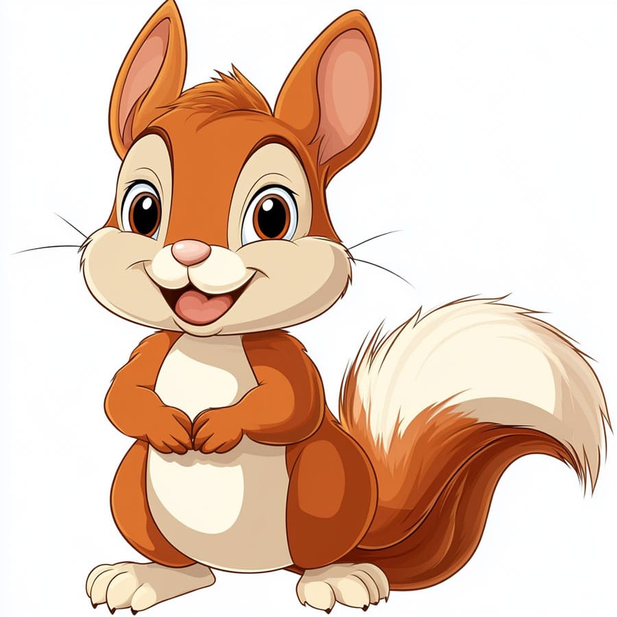 Drawing of a chipmunk
