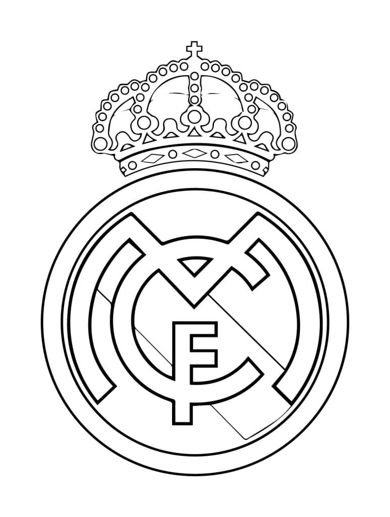 Colorea el escudo del Real Madrid