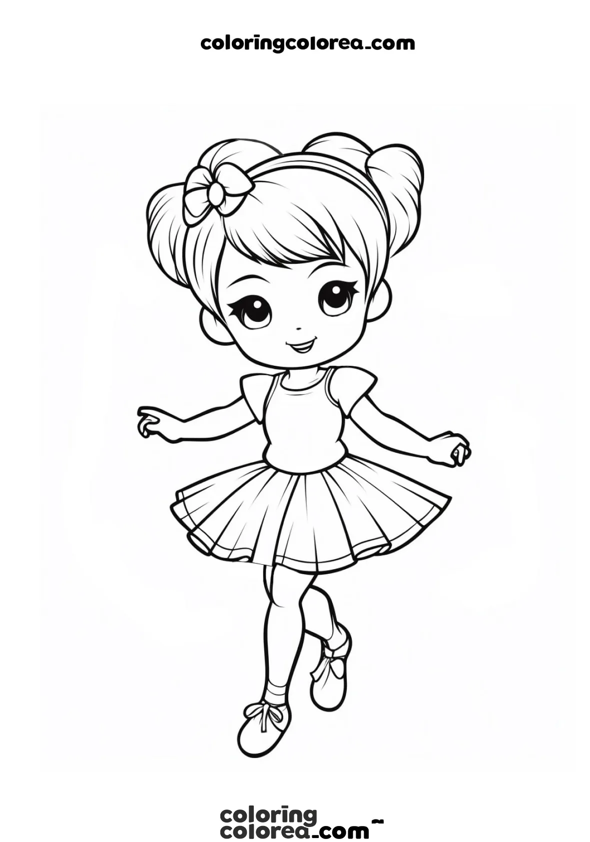 Girl dancing ballet