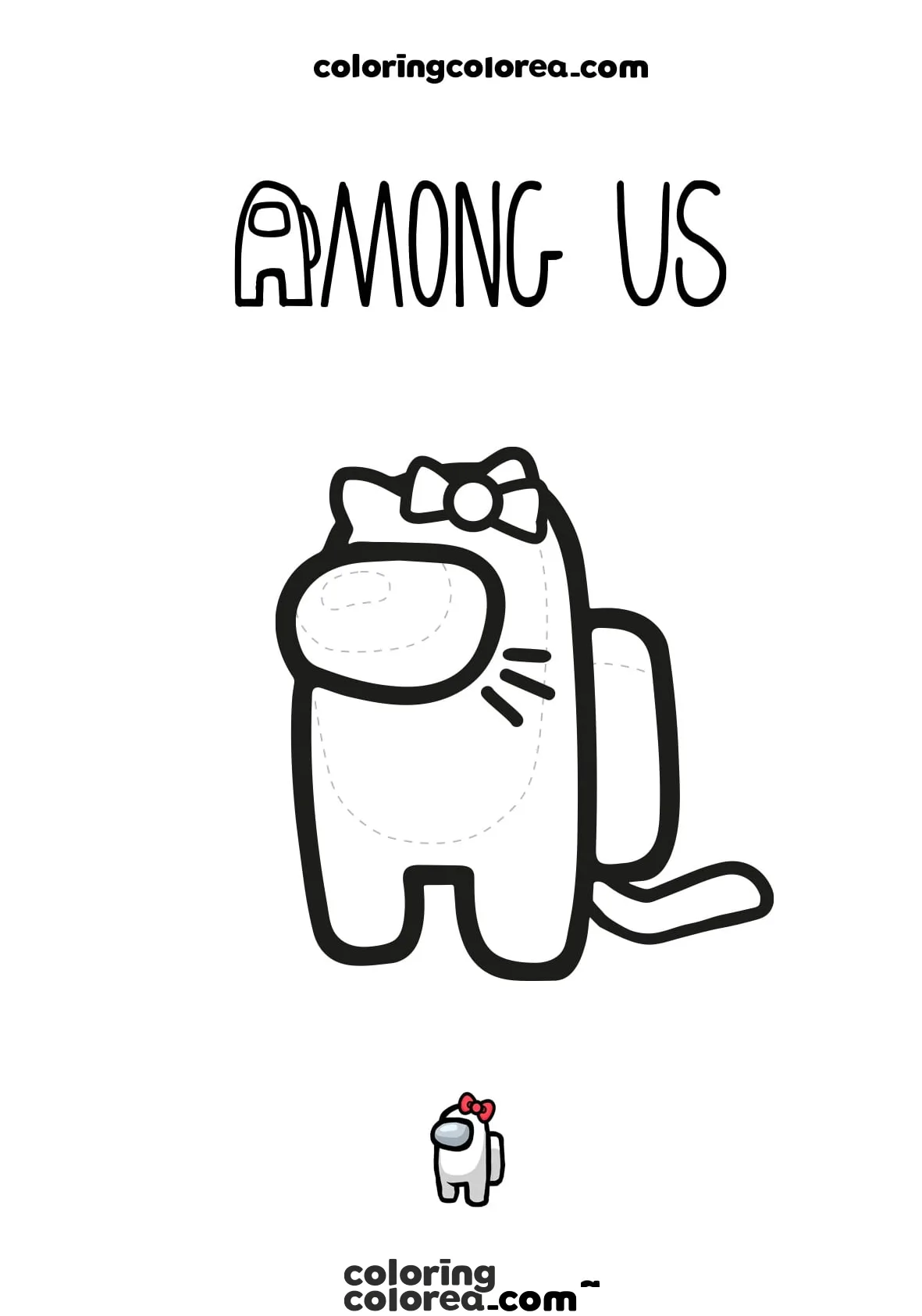 Among us of Hello Kitty