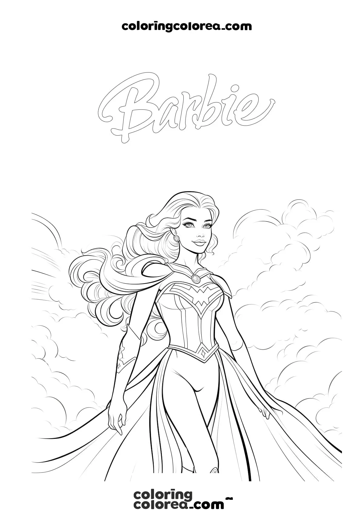 Barbie superheroine