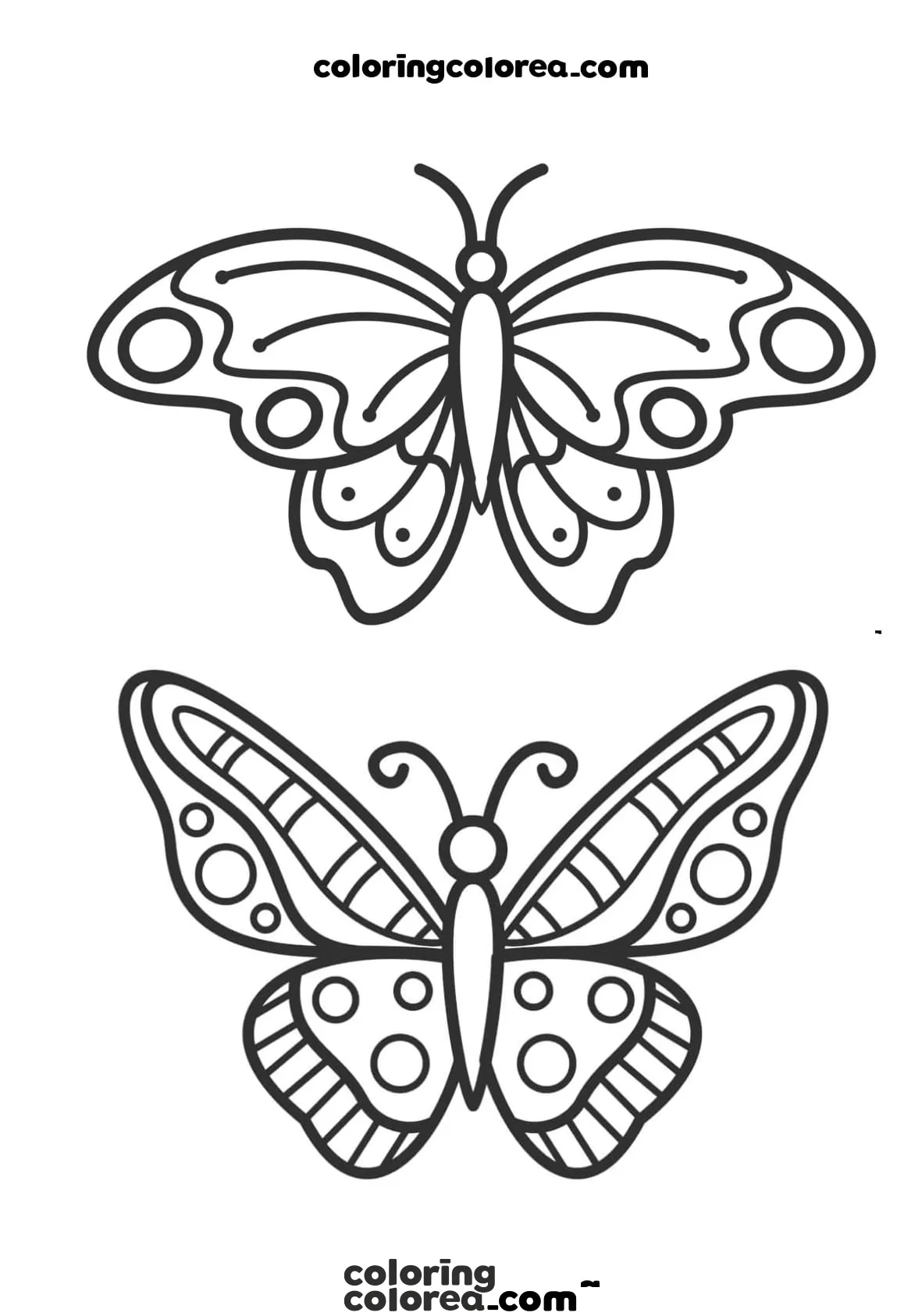 Mariposas para colorear gratis
