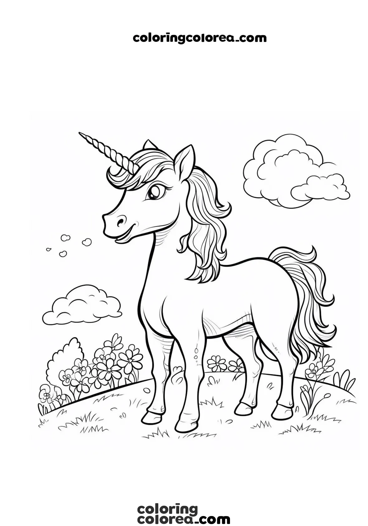 Unicorn in the countryside