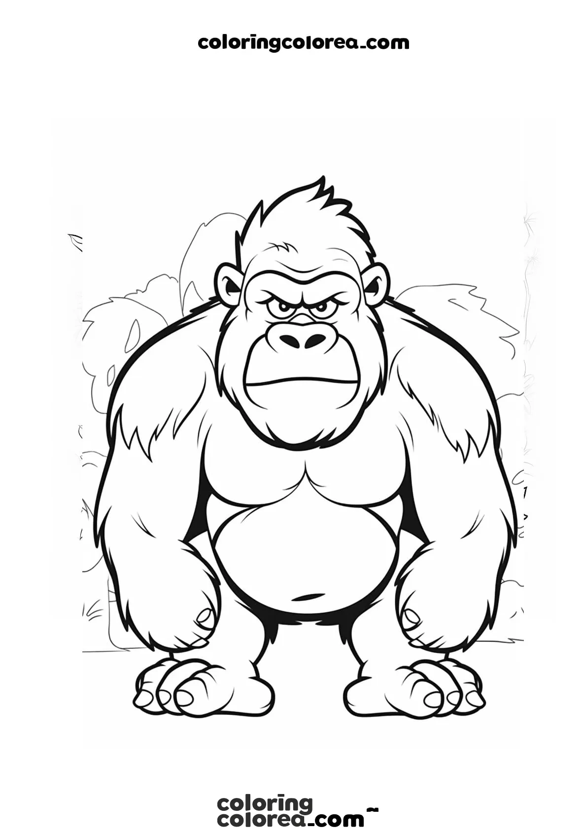 Angry gorilla