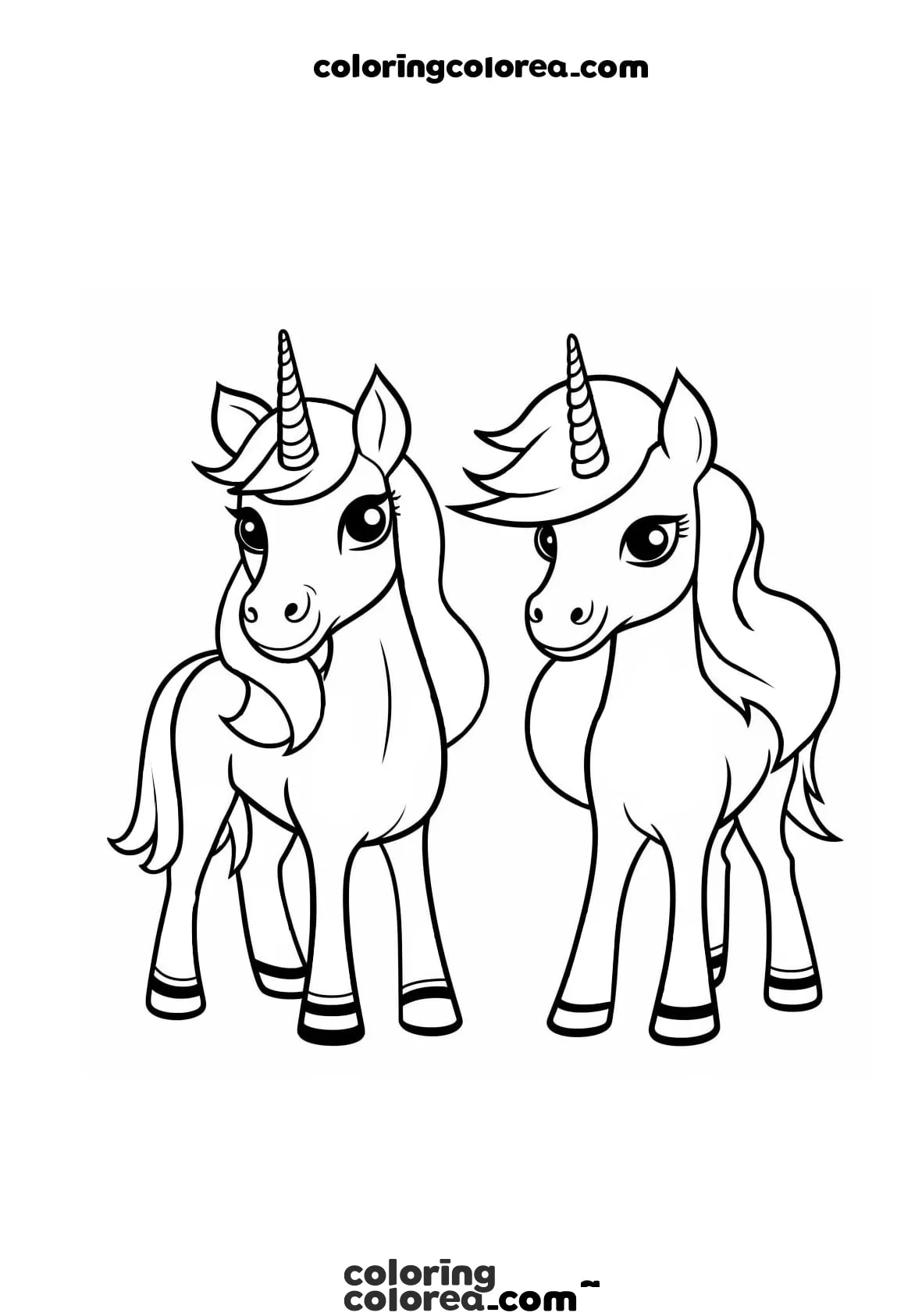 Unicorns kawaii friends
