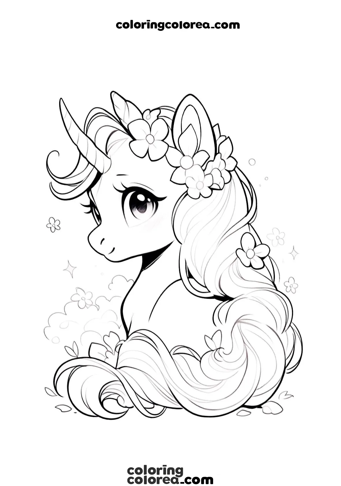 Unicorn portrait