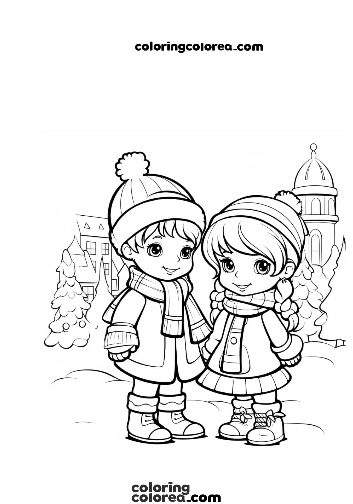 Children in winter