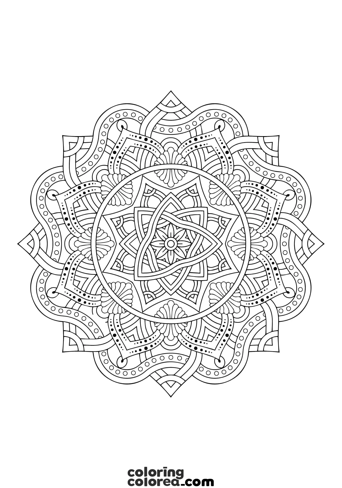 Mandala to colour