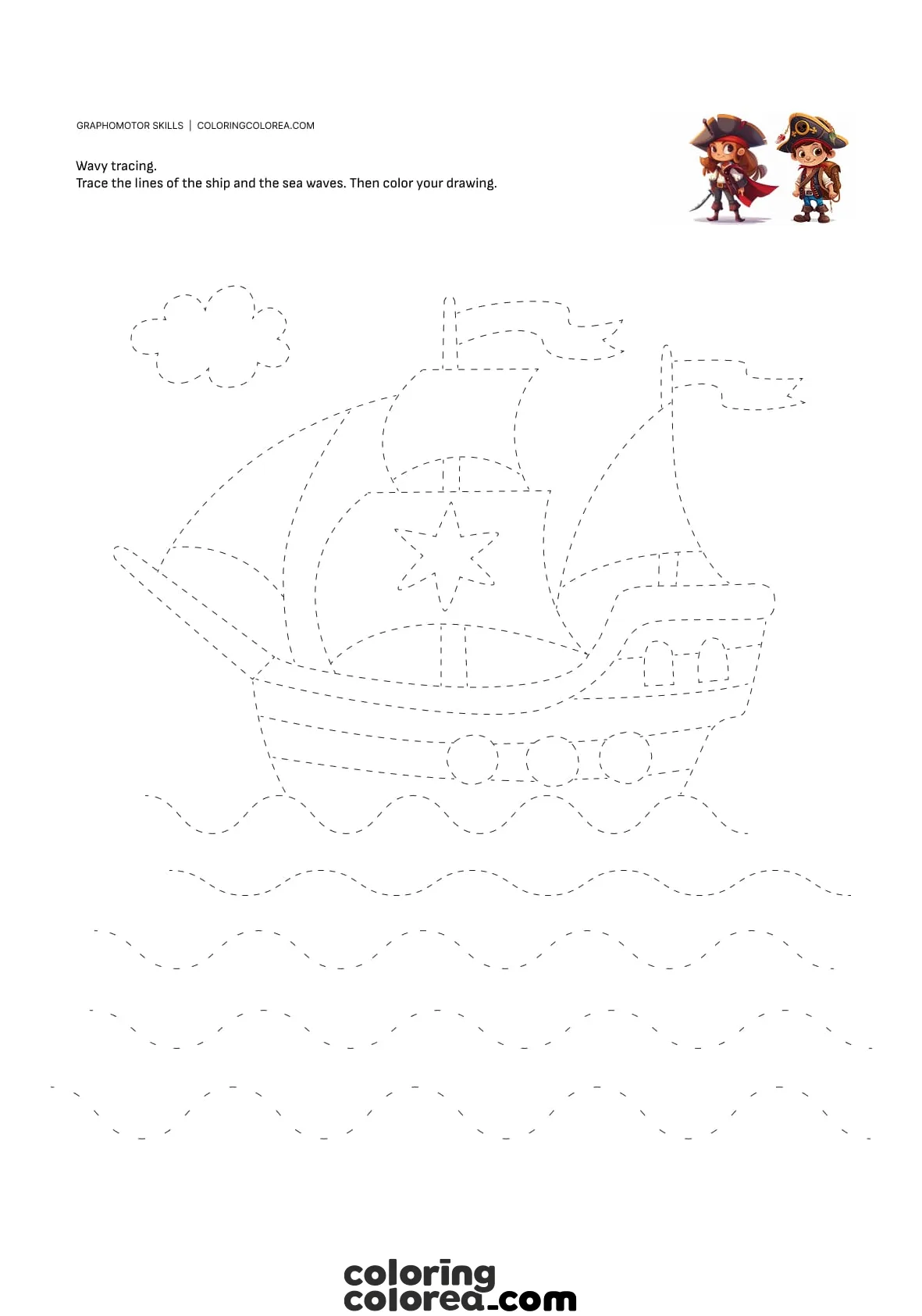 Free resources for graphomotor skills, educational and fun