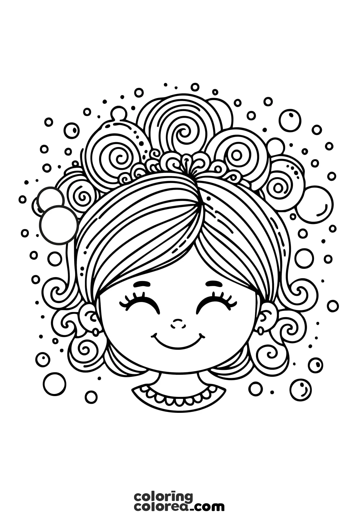Relaxing style drawing, conceptual mandala type easy relaxation